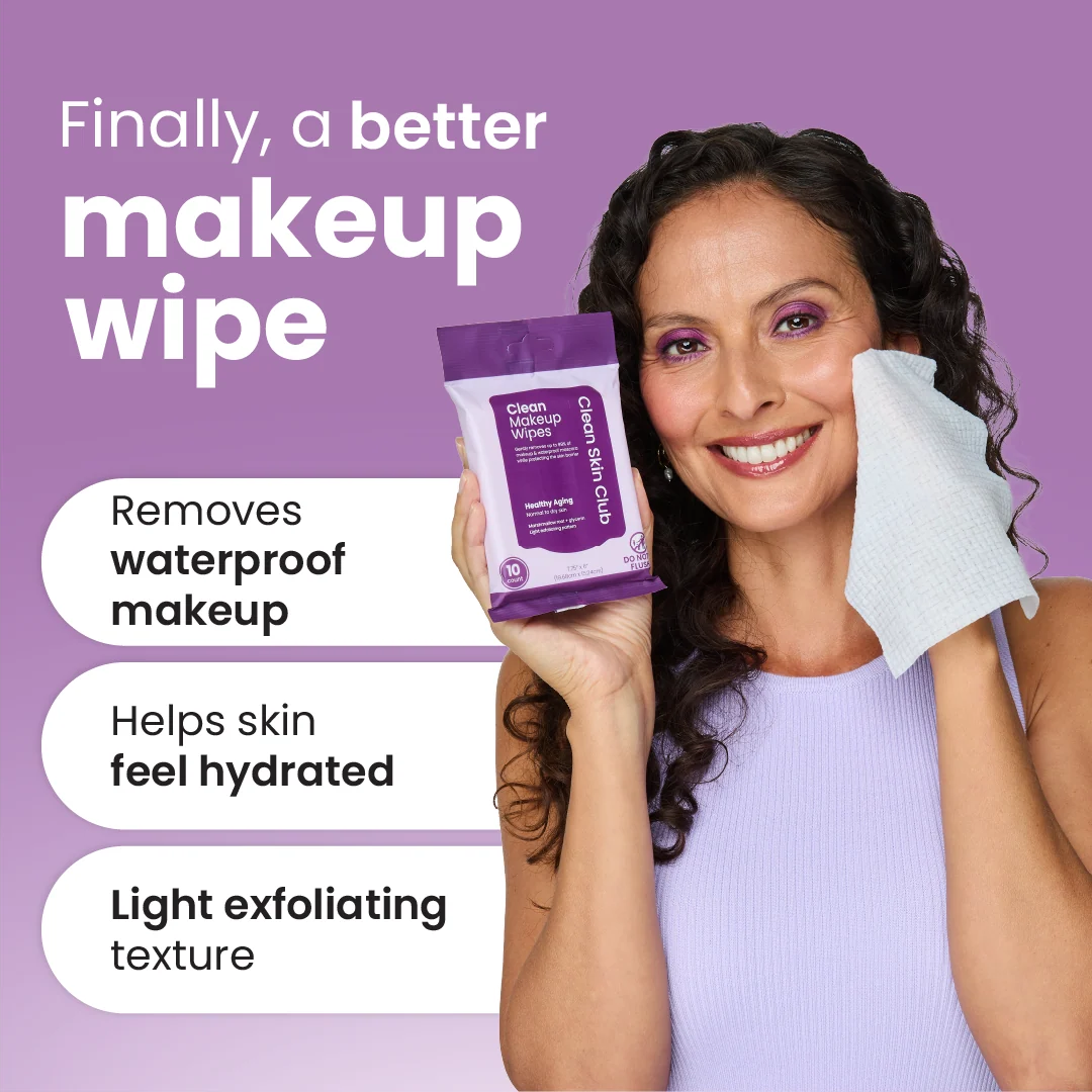 Clean Makeup Wipes Healthy Aging Travel - 10ct - Image 5